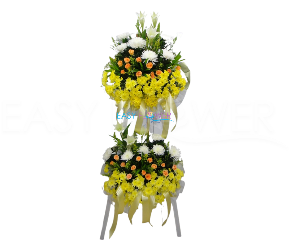 Condolence Flower Johor Bahru Condolences Flower Condolence Long Stand Double